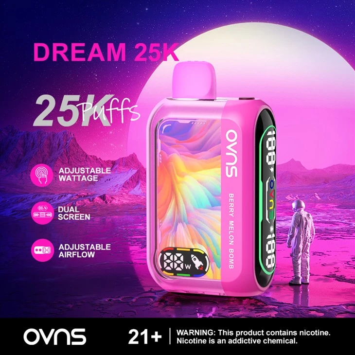 10-25W Regulowana moc Jednorazowe 25k Puffs Vape
